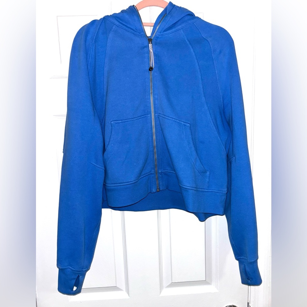Lululemon full zip oversized scuba in blue nile